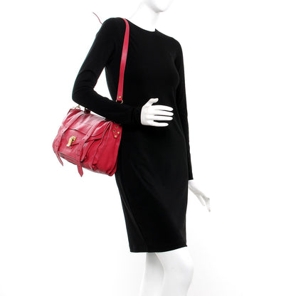 Proenza Schouler Lambskin Medium PS1 Satchel Raspberry 2 of 8