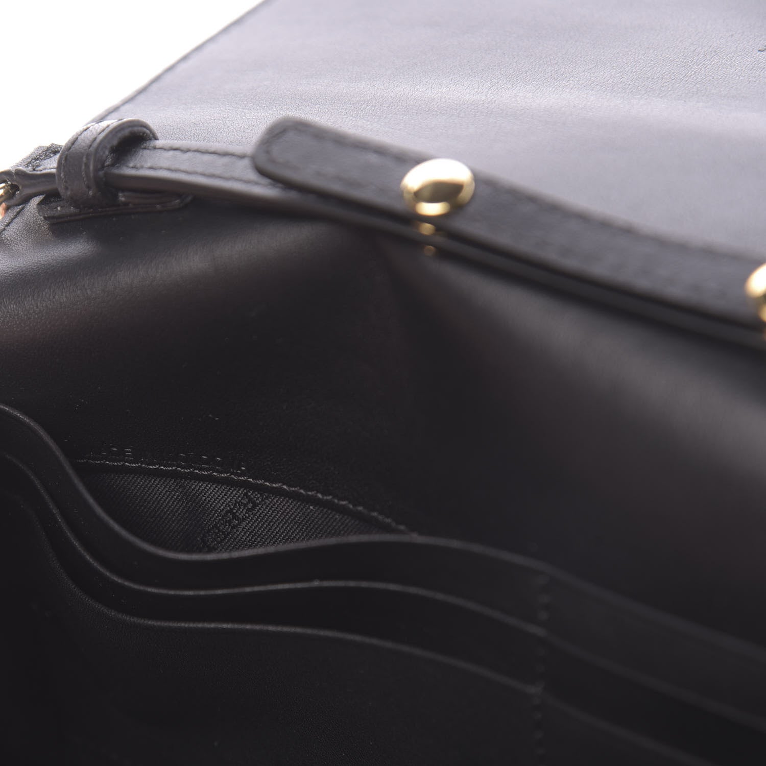 Burberry Calfskin House Check Henley Wallet On Chain Black 7 of 11