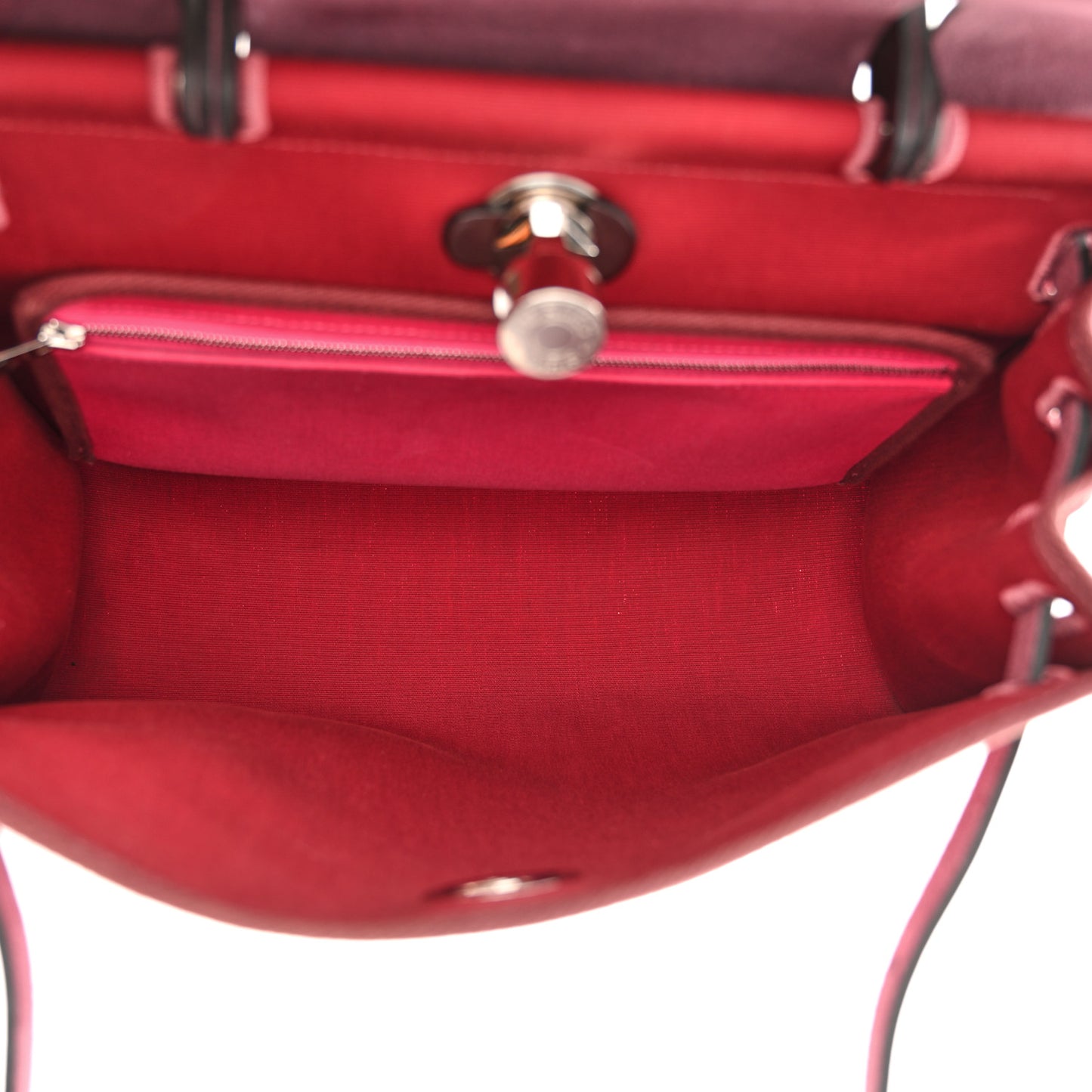 Vache Hunter Toile Herbag Zip 31 PM Rouge Venetian Rouge Sellier