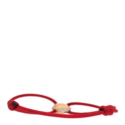 Cartier 18K Pink Yellow White Gold Trinity Cord Bracelet Red 2 of 5