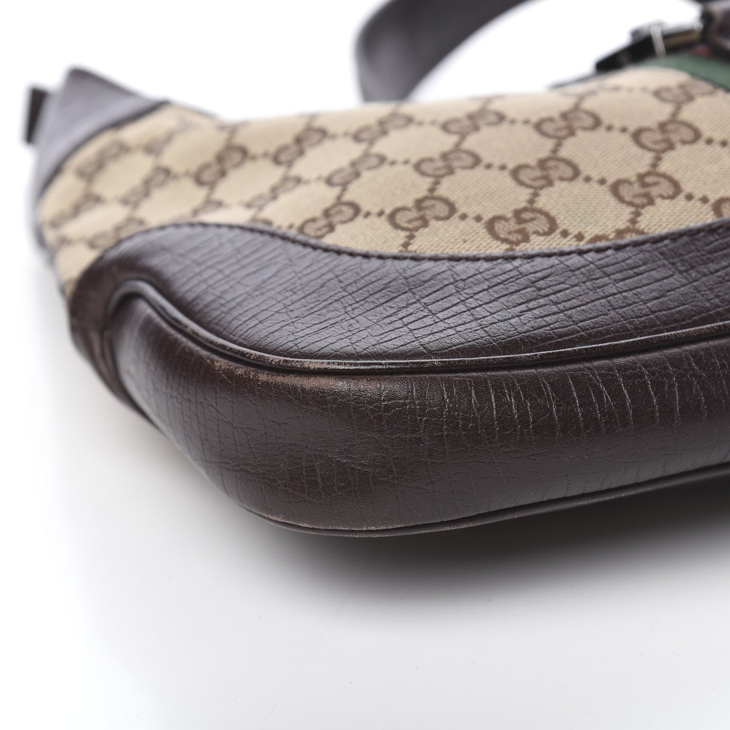 Gucci Monogram Web Jackie O Hobo Dark Brown 11 of 15