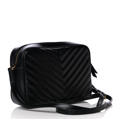 Saint Laurent Calfskin Matelasse Monogram Lou Camera Bag Black 3 of 10