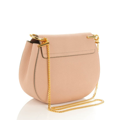 Chloe Grained Lambskin Drew Shoulder Bag Cement Pink 3 of 8