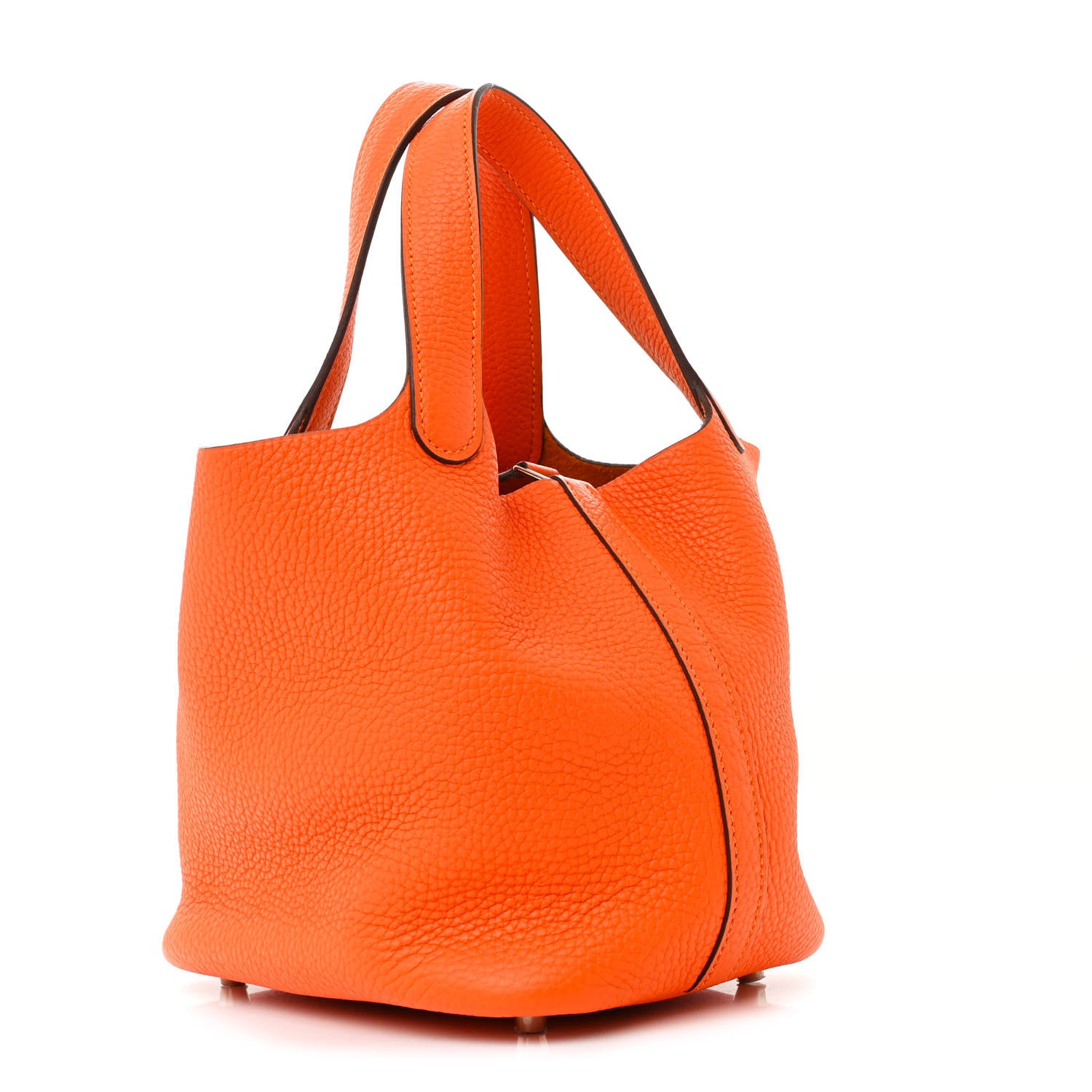 Hermes Taurillon Clemence Picotin Lock 18 PM Orange 3 of 11