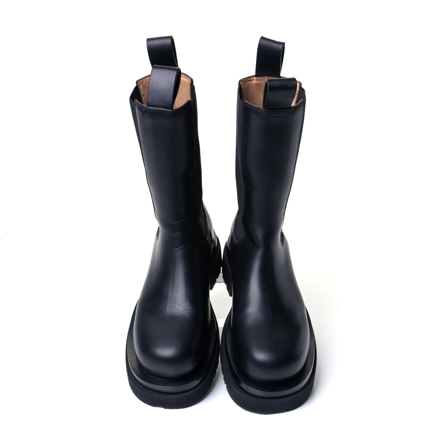Bottega Veneta Calfskin The Lug Chelsea Boots 34 Black 5 of 8