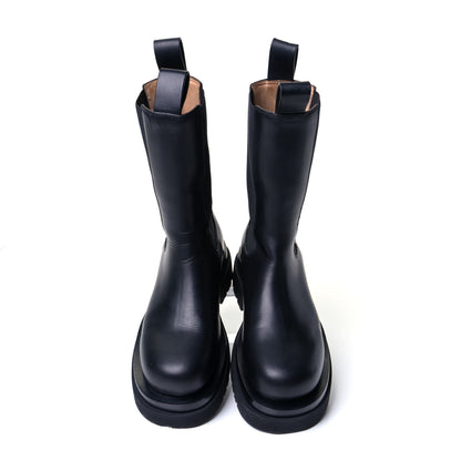 Bottega Veneta Calfskin The Lug Chelsea Boots 34 Black 5 of 8