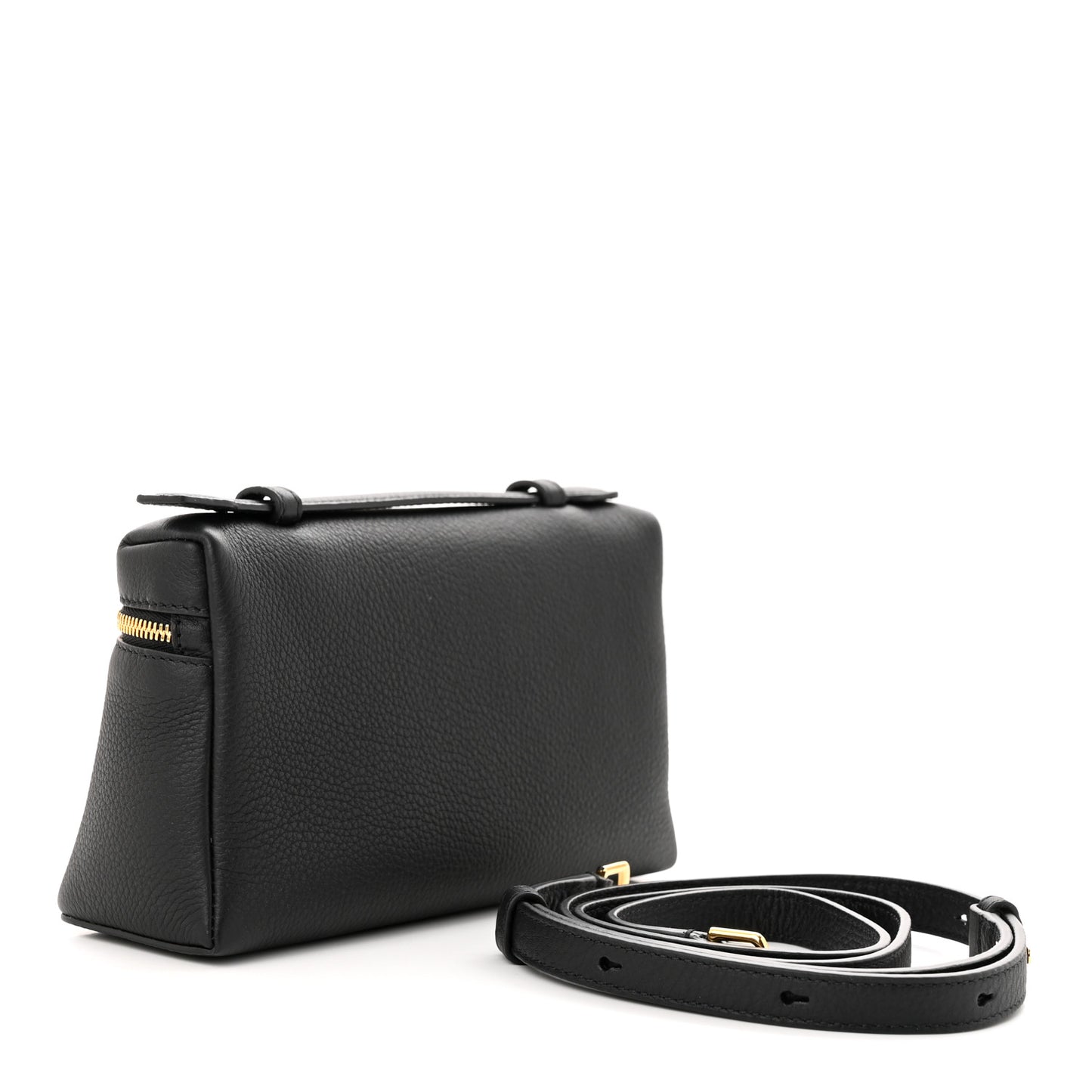 Grained Calfskin L19 Extra Pocket Pouch Black