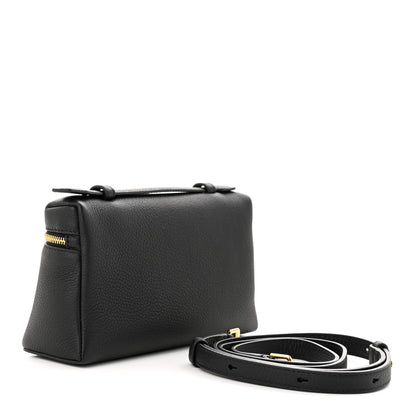 Loro Piana Grained Calfskin L19 Extra Pocket Pouch Black 3 of 10