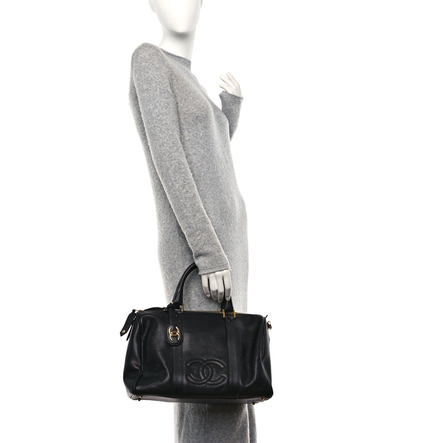 Caviar Timeless CC Duffel Bag Black