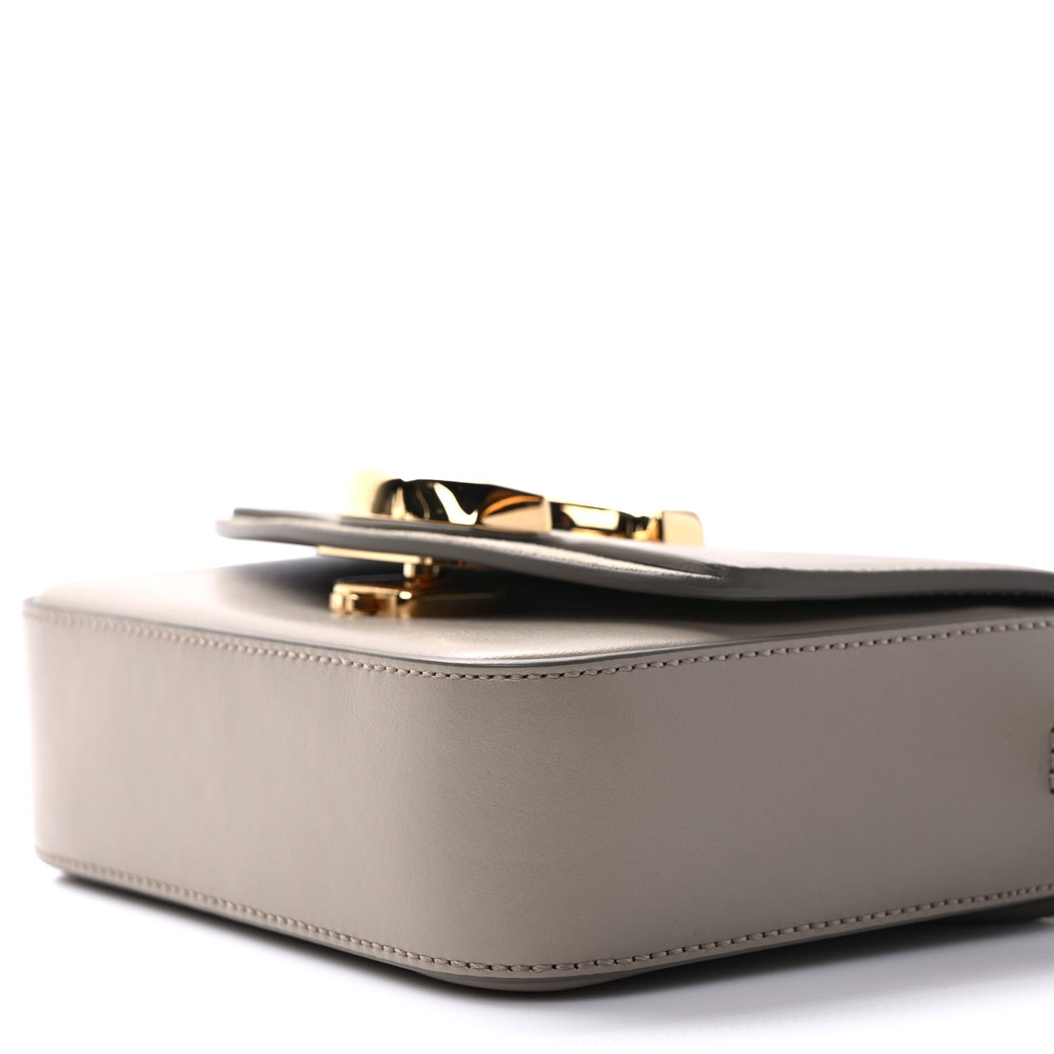 Chloe Shiny Calfskin Suede Mini C Double Carry Motty Grey 9 of 9