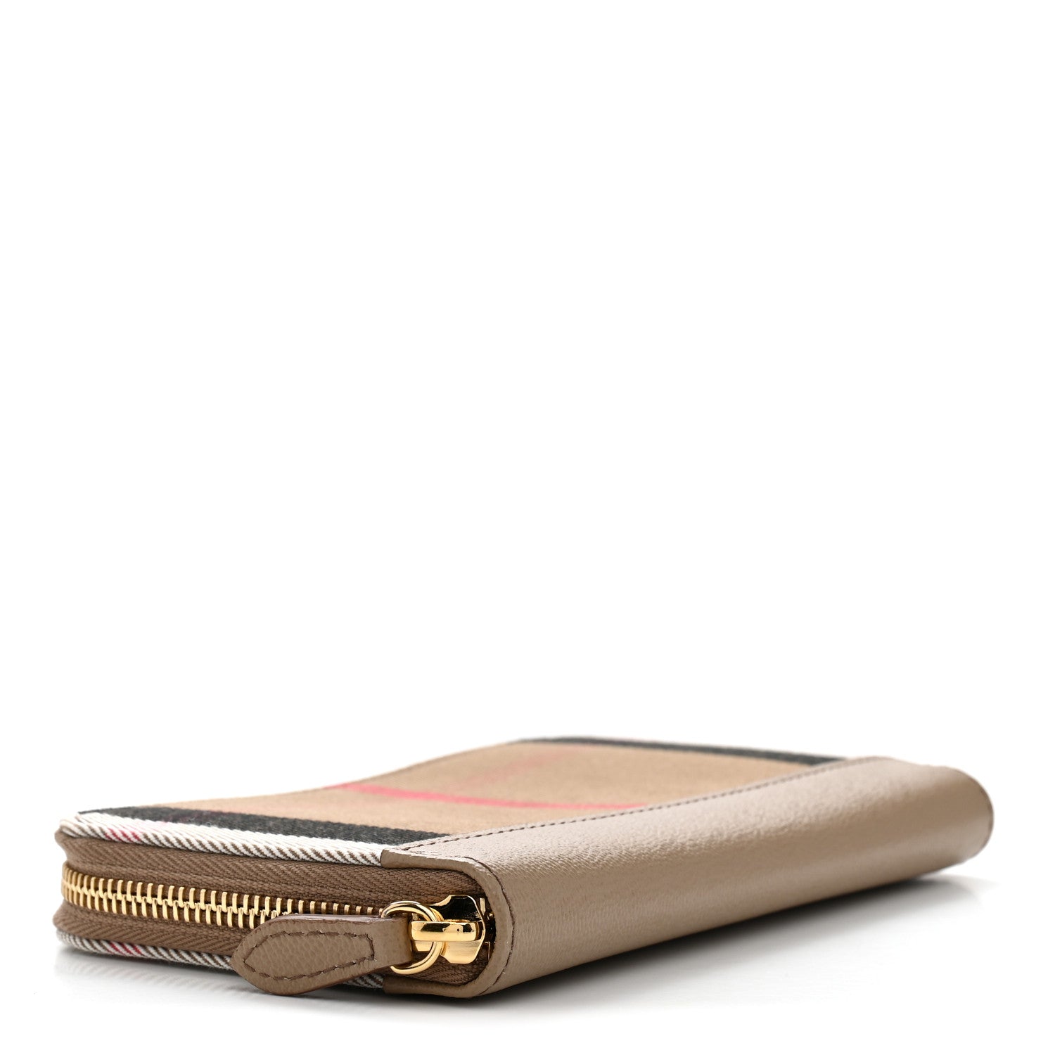 Burberry House Check Large Ziggy Zip Around Wallet Chestnut Beige 4 of 7