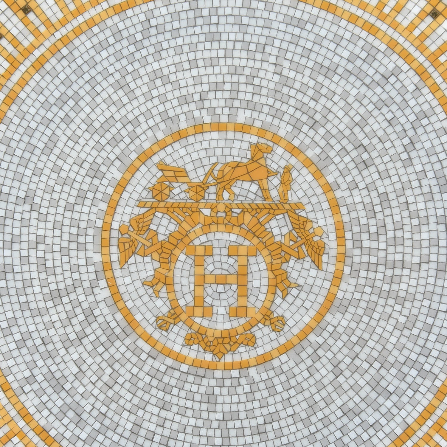Hermes Porcelain Mosaique au 24 Dessert Plate Set of 2 4 of 6