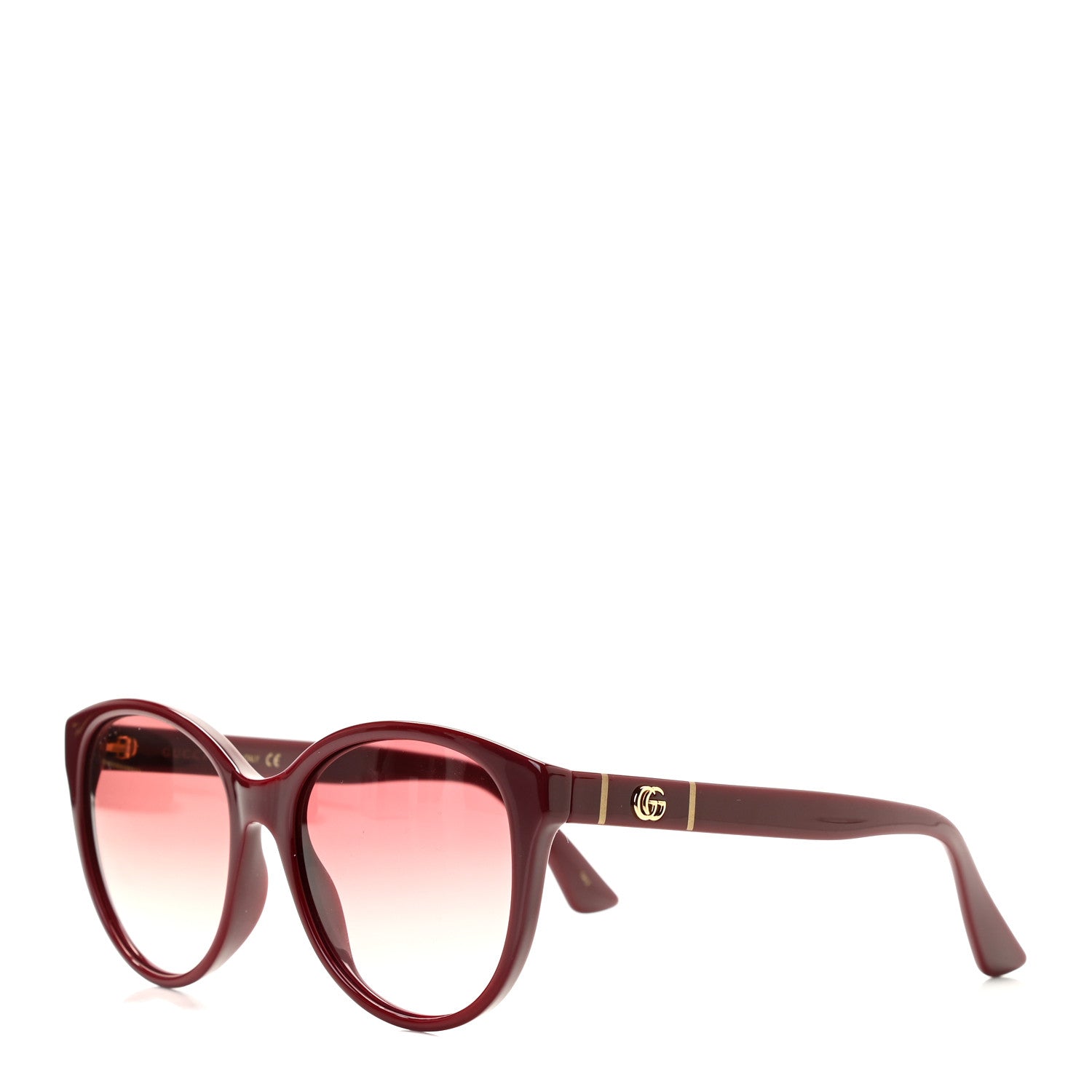 Gucci Cat Eye GG0163S Sunglasses Burgundy 1 of 8