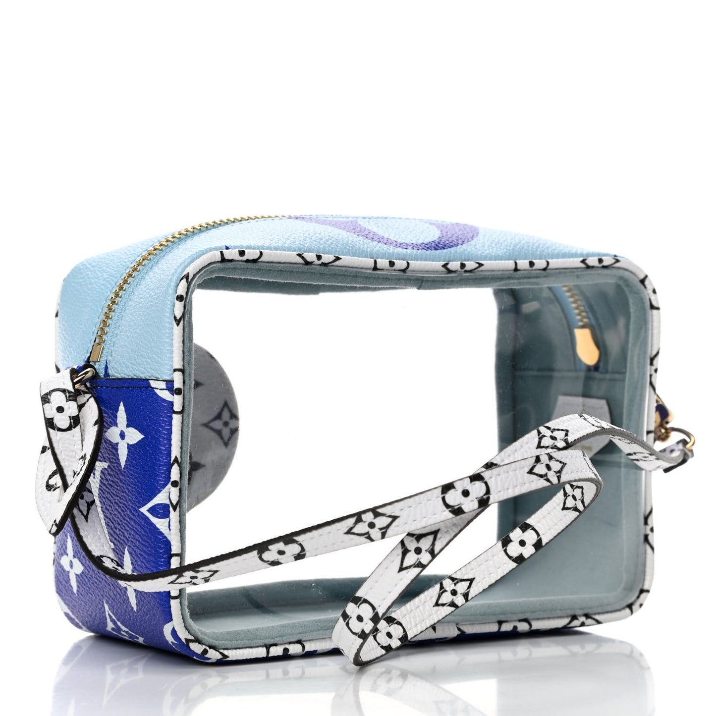 Monogram Giant Hawaii Beach Pouch Blue