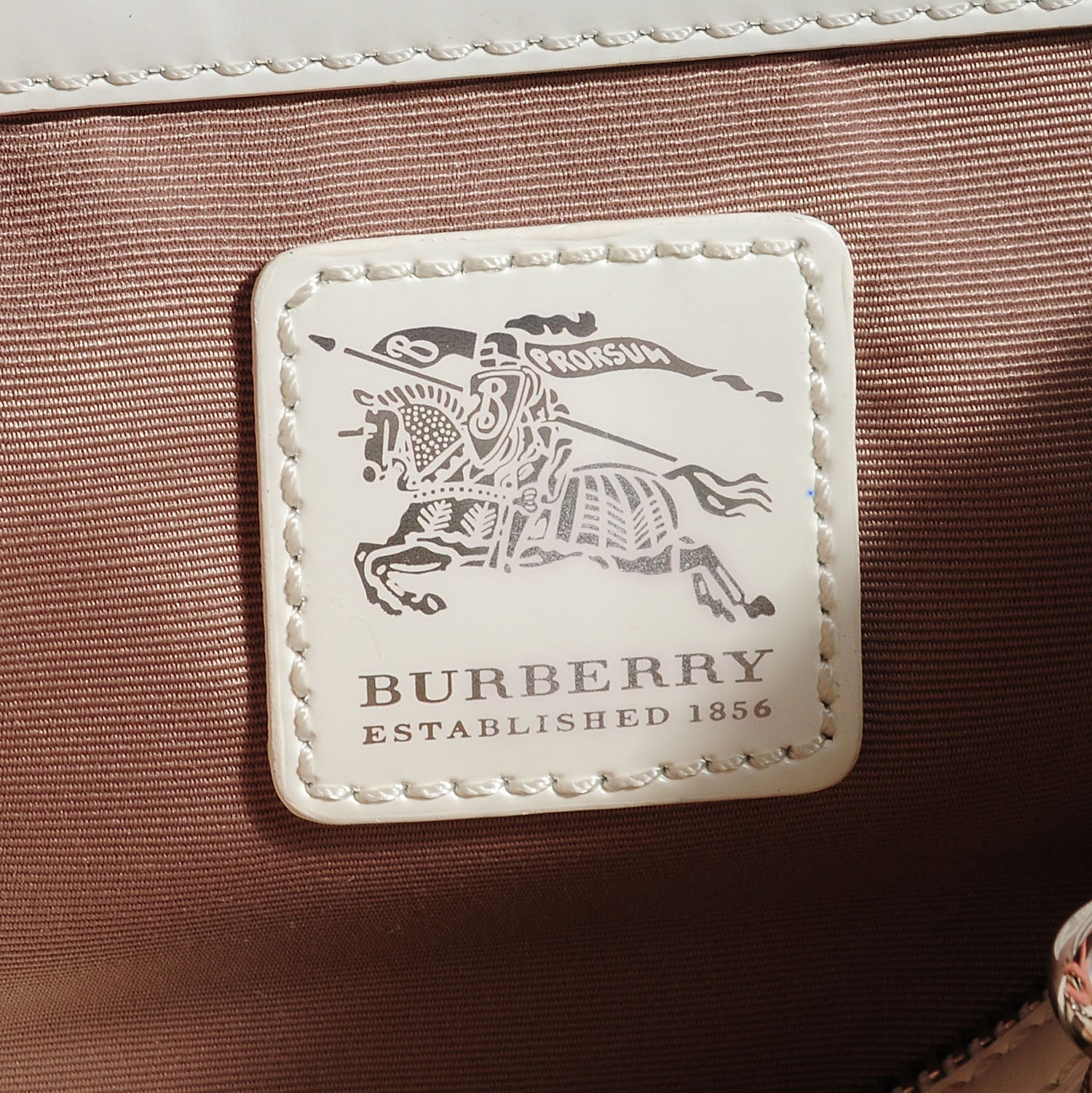 Burberry Nova Check Bowling Bag White 6 of 8