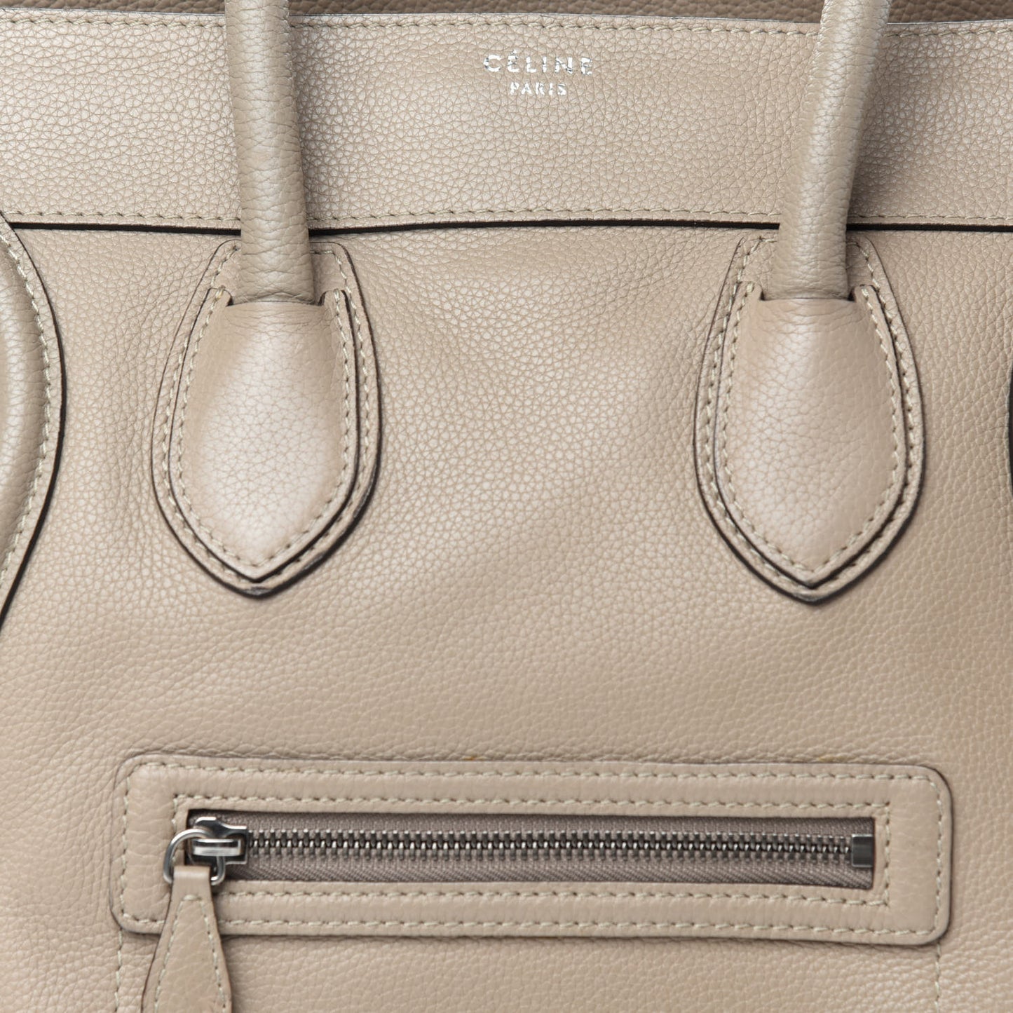 Drummed Calfskin Mini Luggage Dune