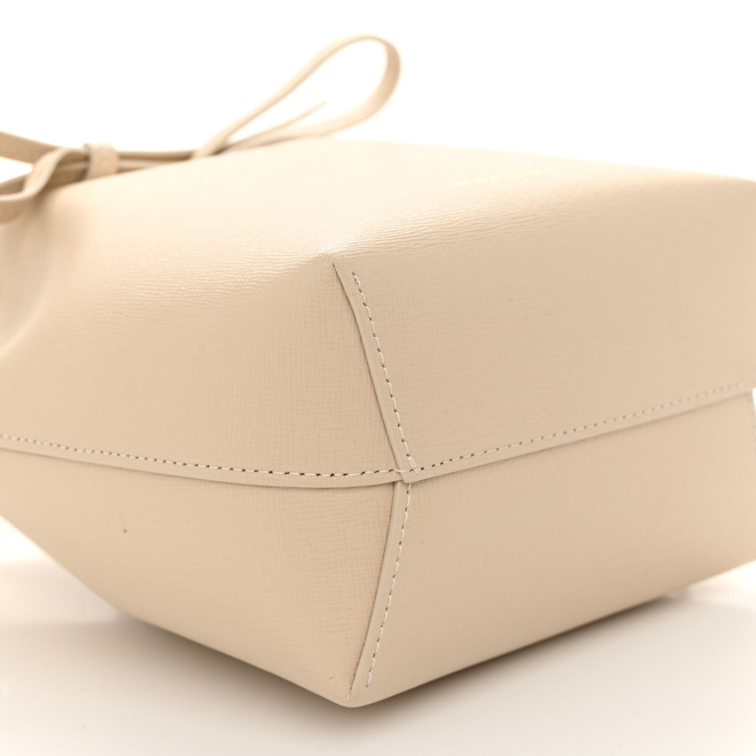 Mansur Gavriel Saffiano Mini Bucket Bag Beige 9 of 10
