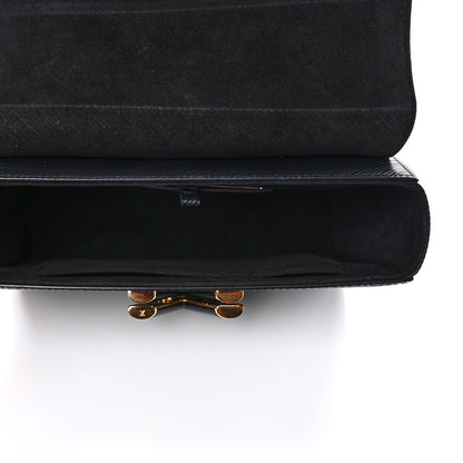 Louis Vuitton Epi Twist Shoulder Bag MM Matte Black Gold 6 of 10