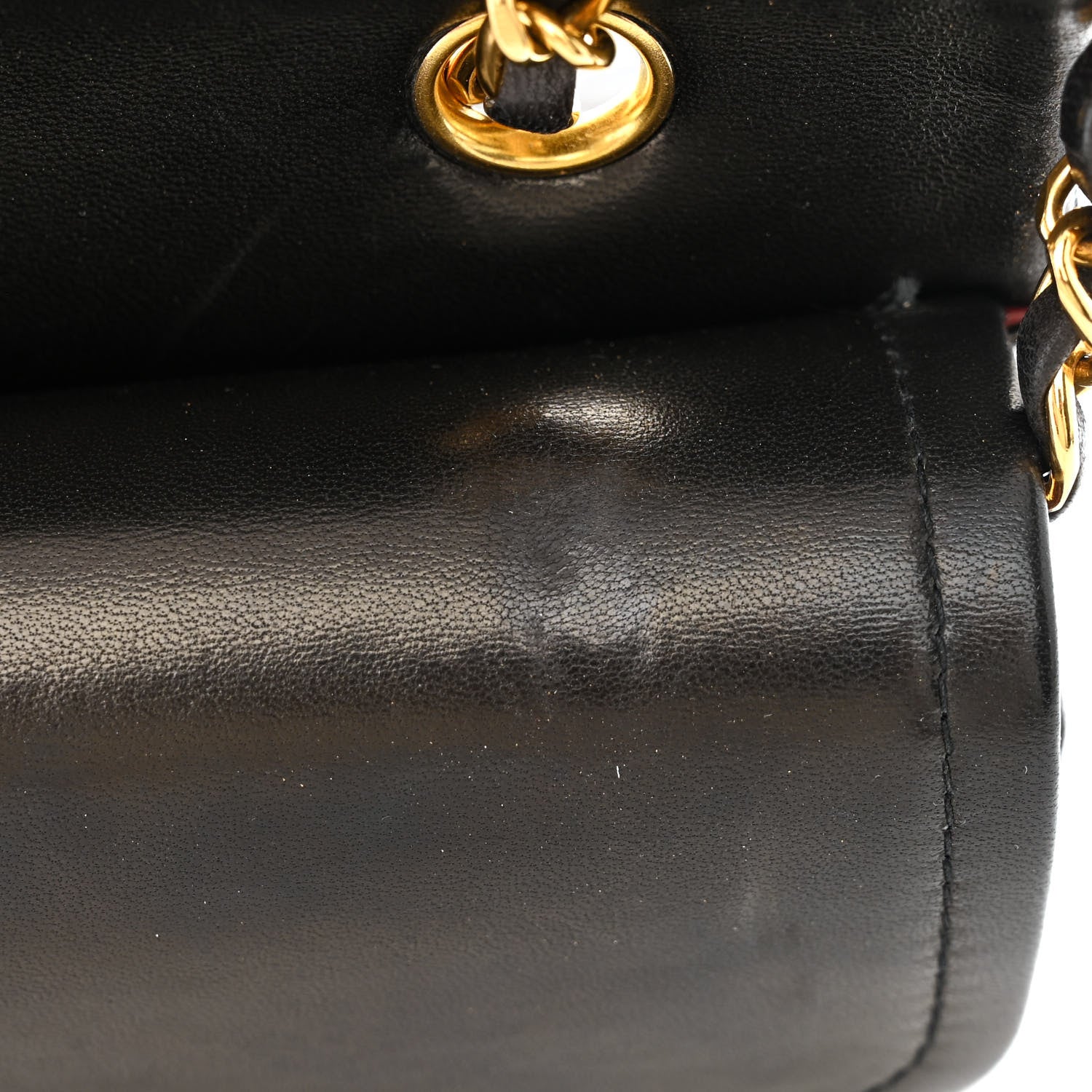 Chanel Lambskin Quilted Medium Double Flap Black 12 of 13