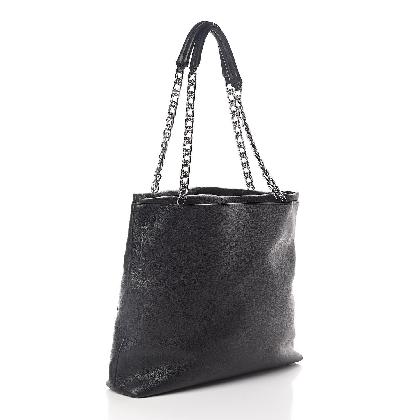 Caviar Large CC Tuck Tote Black
