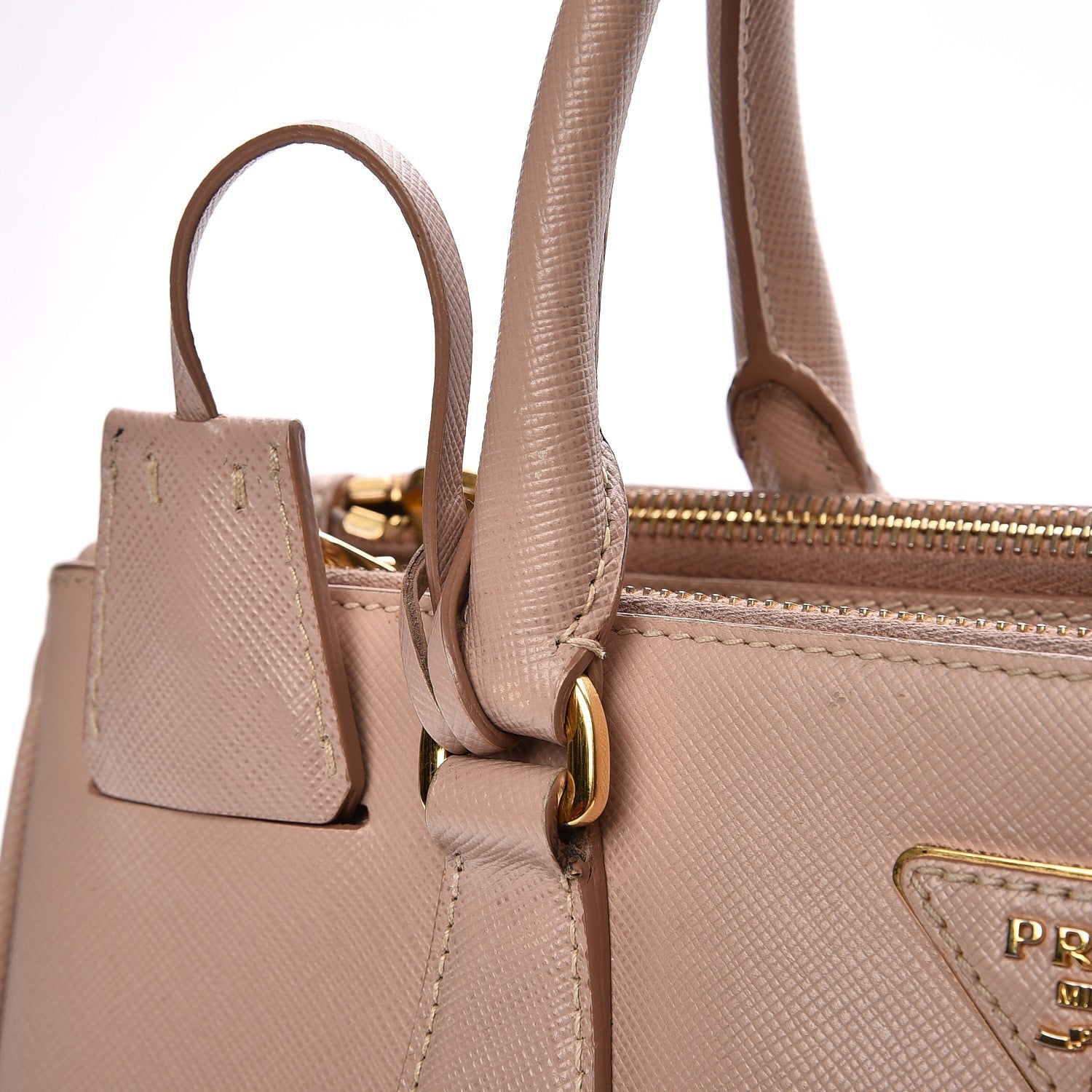 Prada Saffiano Small Galleria Double Zip Tote Cammeo 17 of 25