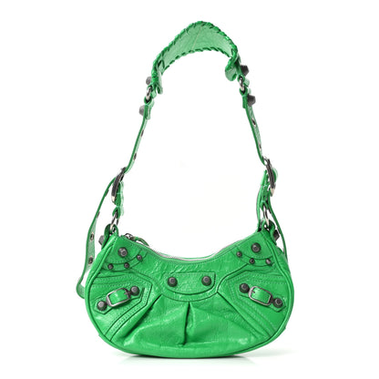 Balenciaga Agneau Arena Le Cagole Shoulder Bag XS Vivid Green 1 of 11
