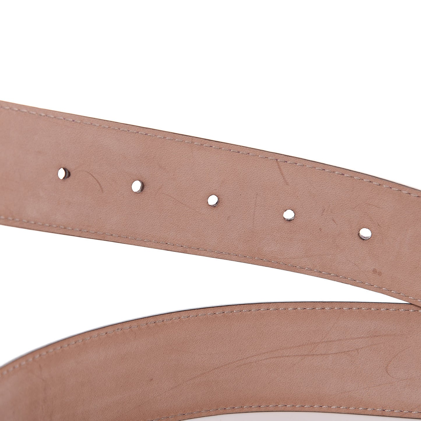Moon Calfskin Interlocking G 37mm Belt 95 38 Shine Purple