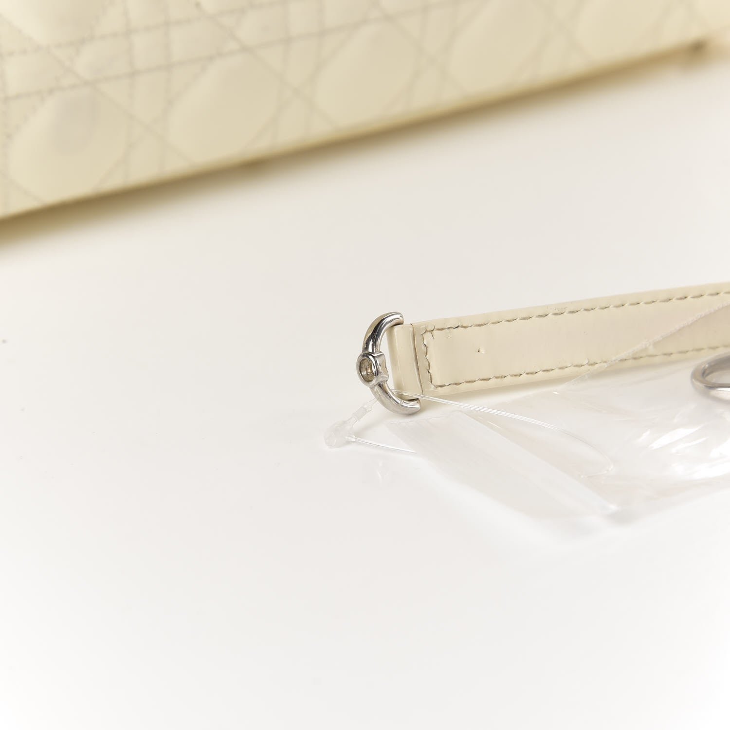 Christian Dior Patent Cannage Large Lady Dior White 11 of 14