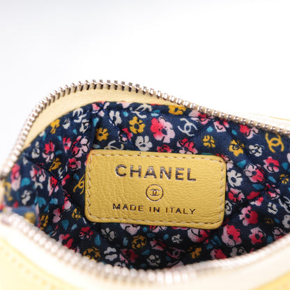 Chanel Goatskin Small Cosmetic Case Yellow 6 of 7