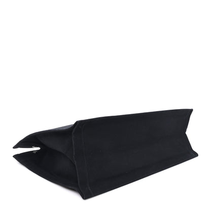 Saint Laurent Linen Calfskin Rive Gauche Tote Black 4 of 10