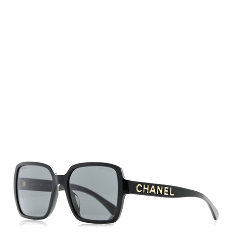 Acetate Square Sunglasses 5408-A Black