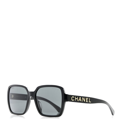 Chanel Acetate Square Sunglasses 5408-A Black 1 of 8