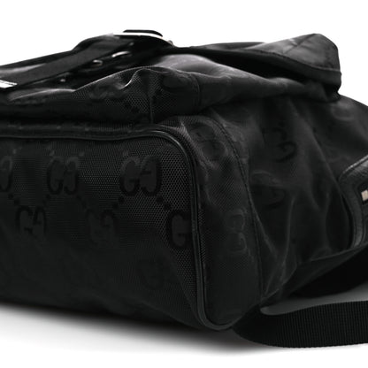 Gucci Econyl Nylon Monogram Off The Grid Backpack Black 10 of 11