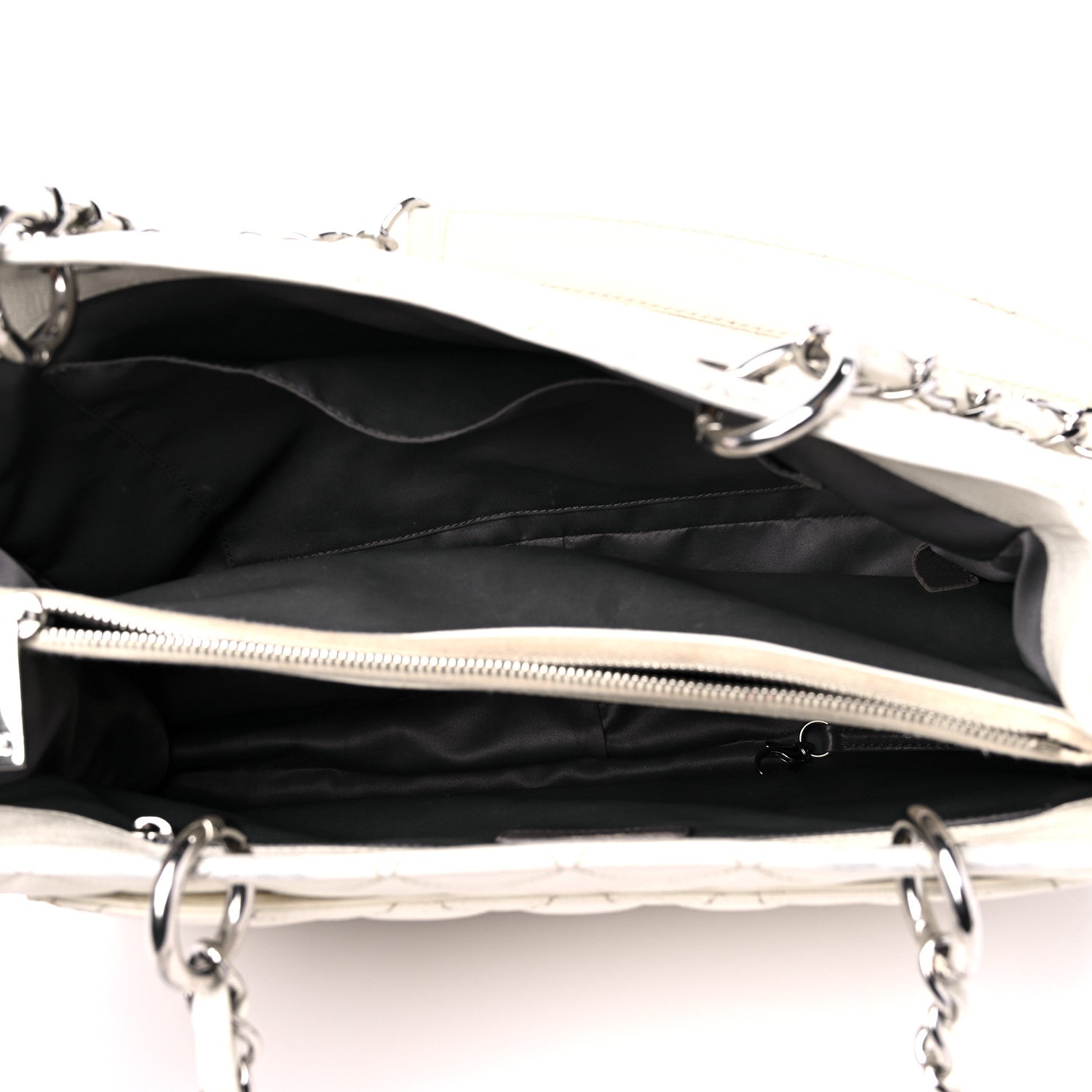 Chanel Caviar Quilted Grand Shopping Tote GST White 5 of 27