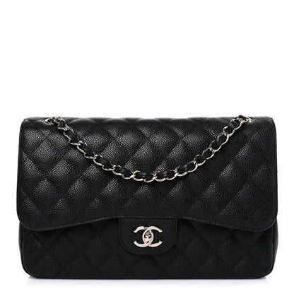 Chanel Caviar Quilted Jumbo Double Flap Black 1 of 14