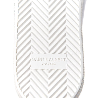 Saint Laurent Canvas Womens Malibu High Top Sneakers 38 Optic White 9 of 11