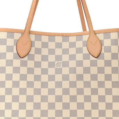 Louis Vuitton Damier Azur Neo Neverfull MM Rose Ballerine 9 of 11