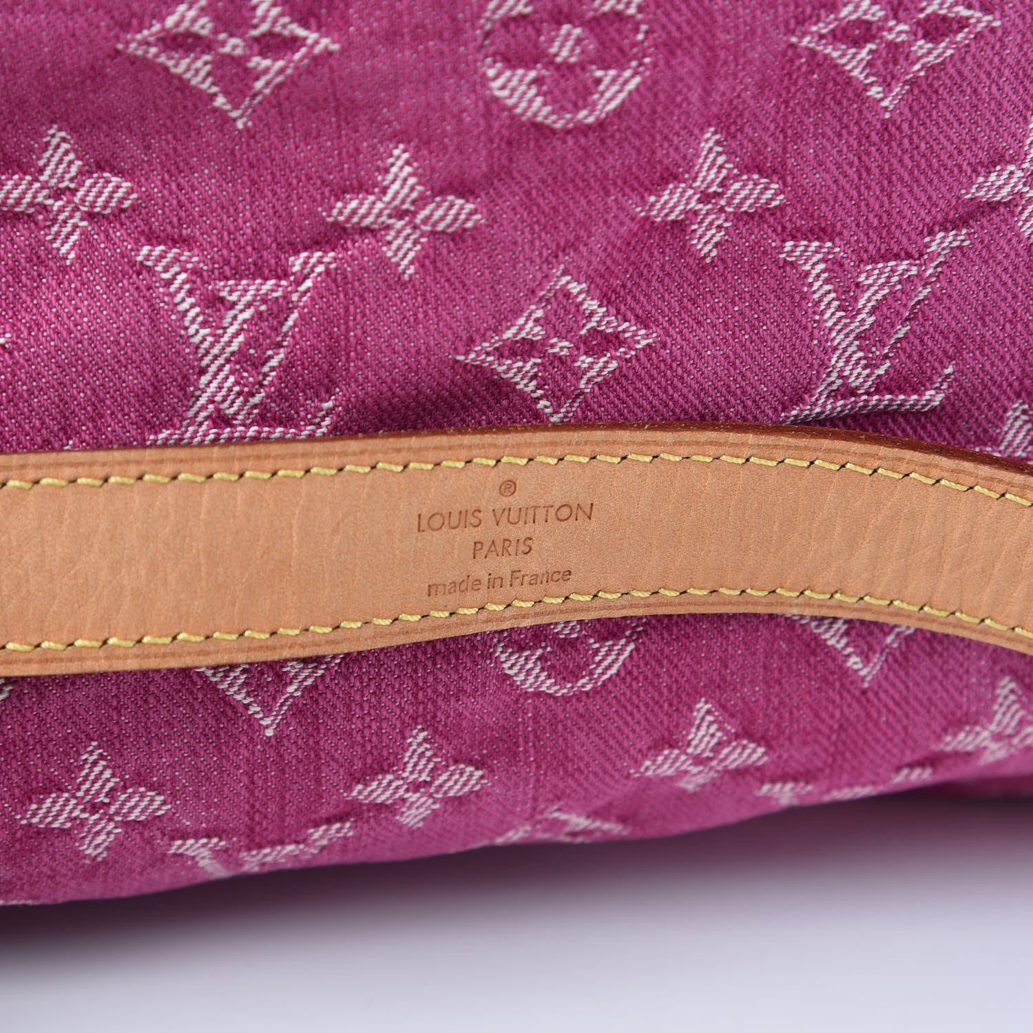 Louis Vuitton Denim Baggy PM Fuchsia 11 of 12