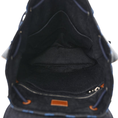 Louis Vuitton Monogram LV Record Christopher MM Backpack Blue 5 of 10