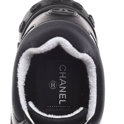 Chanel Calfskin Mesh Lycra Sneakers 39 Black 7 of 8