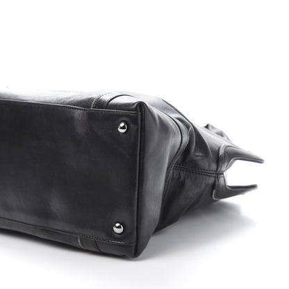 Chanel Lambskin East West Soho Shopper Black 12 of 15