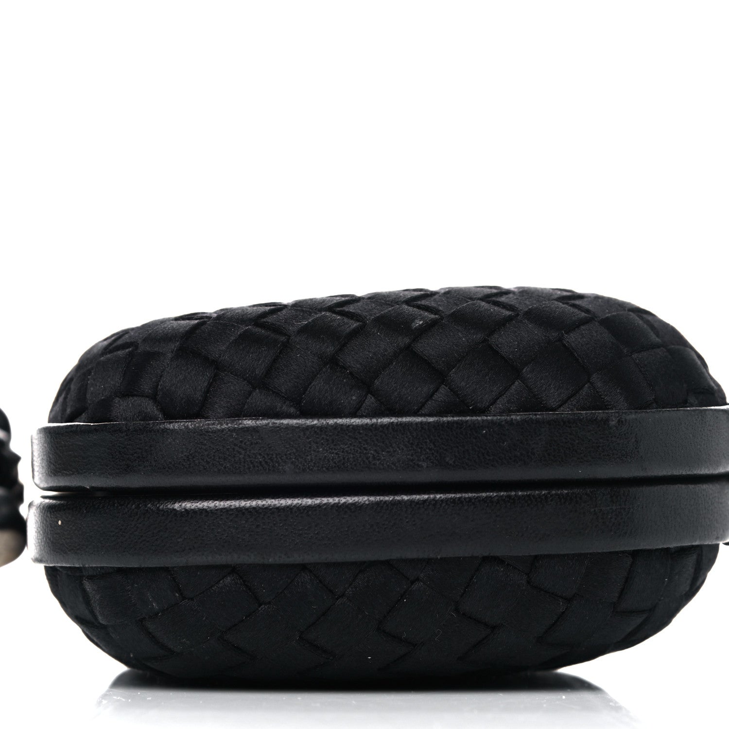 Bottega Veneta Satin Intreccio Impero Knot Clutch Black 10 of 18