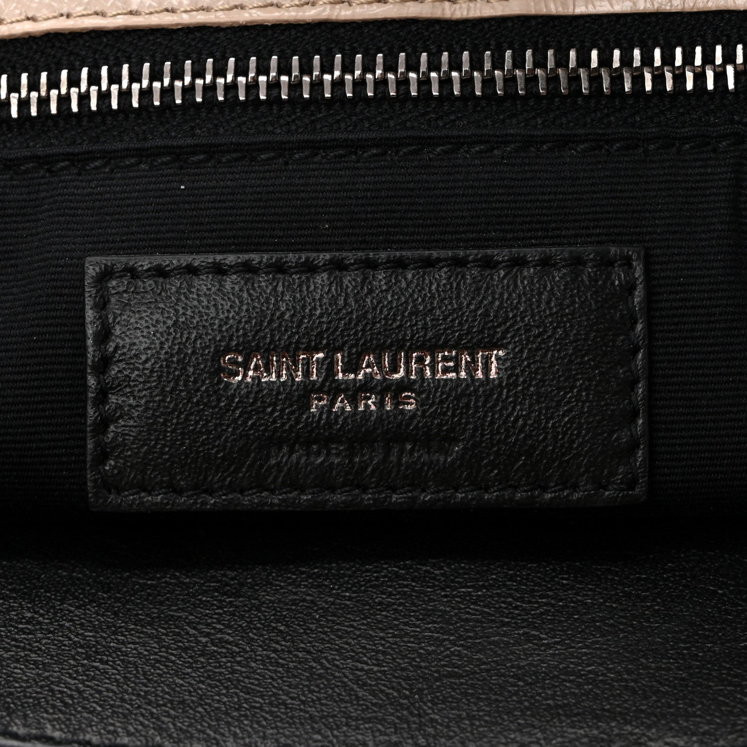 Saint Laurent Crinkled Calfskin Matelasse Monogram Medium Niki Chain Satchel Light Natural 6 of 10