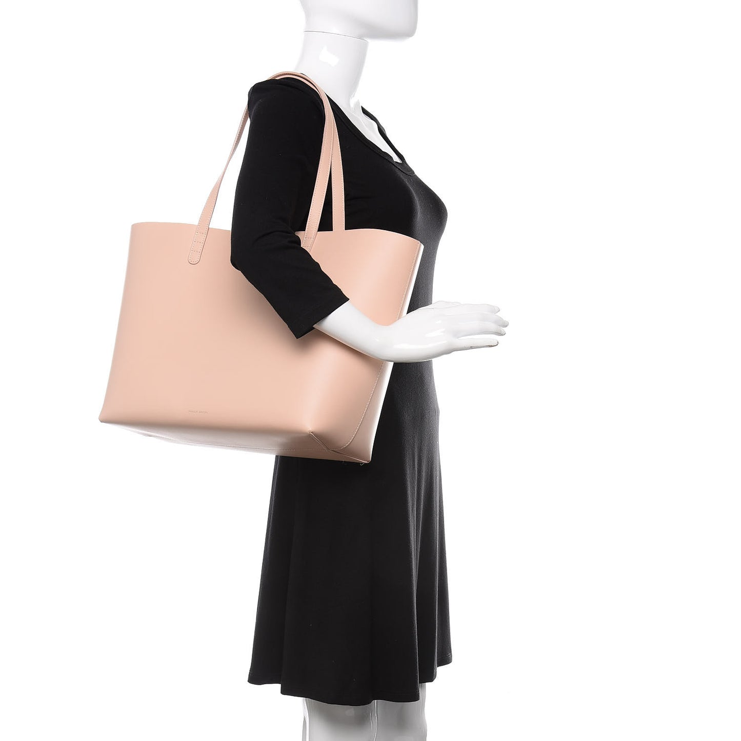 Calfskin Large Shopping Tote Rosa