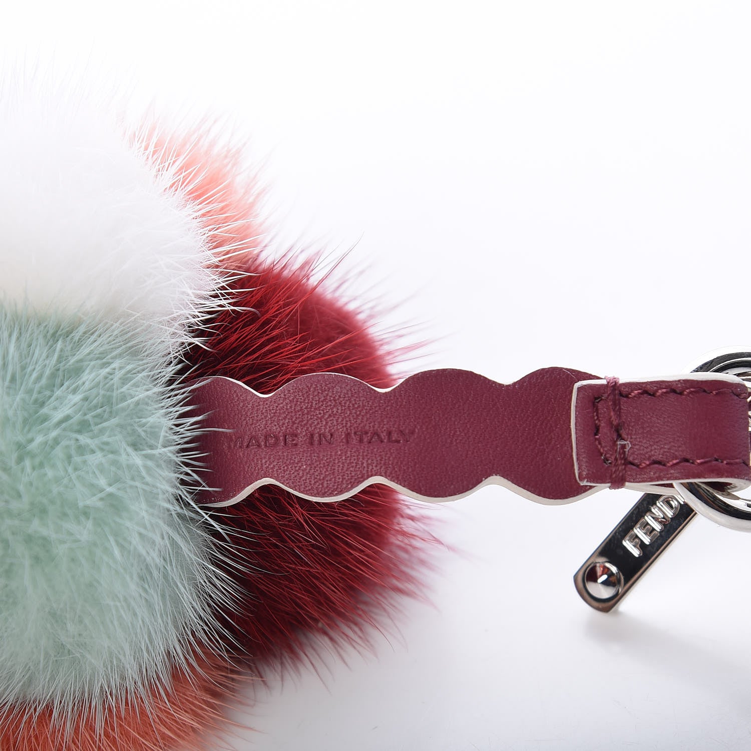 Fendi Mink Fur Calfskin Fun Fair Bag Charm Multicolor 3 of 4