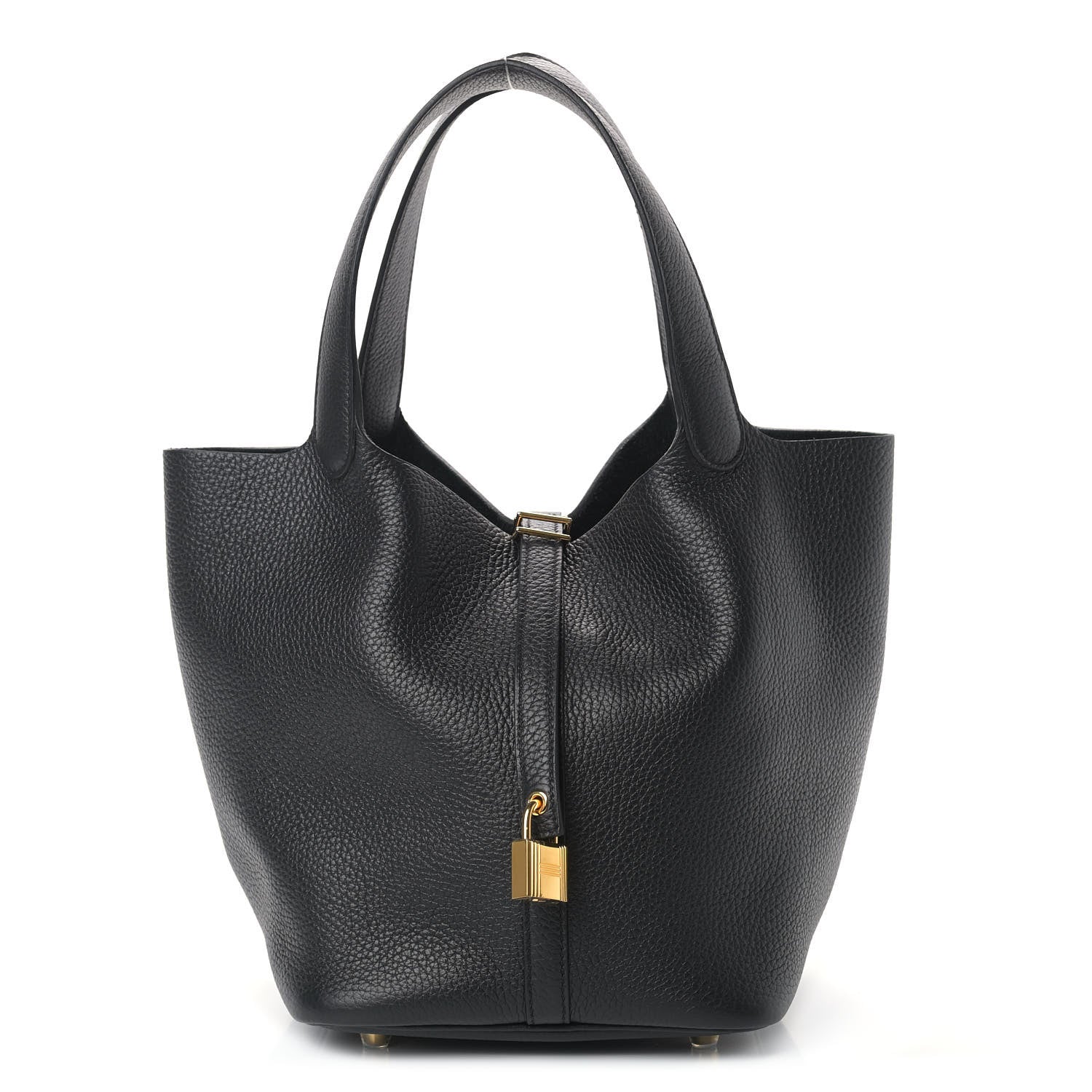 Hermes Taurillon Clemence Picotin Lock 22 MM Black 1 of 9