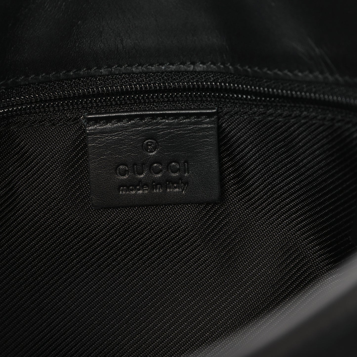 Monogram Lobster Clasp Jackie O Hobo Black