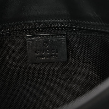 Gucci Monogram Lobster Clasp Jackie O Hobo Black 6 of 10