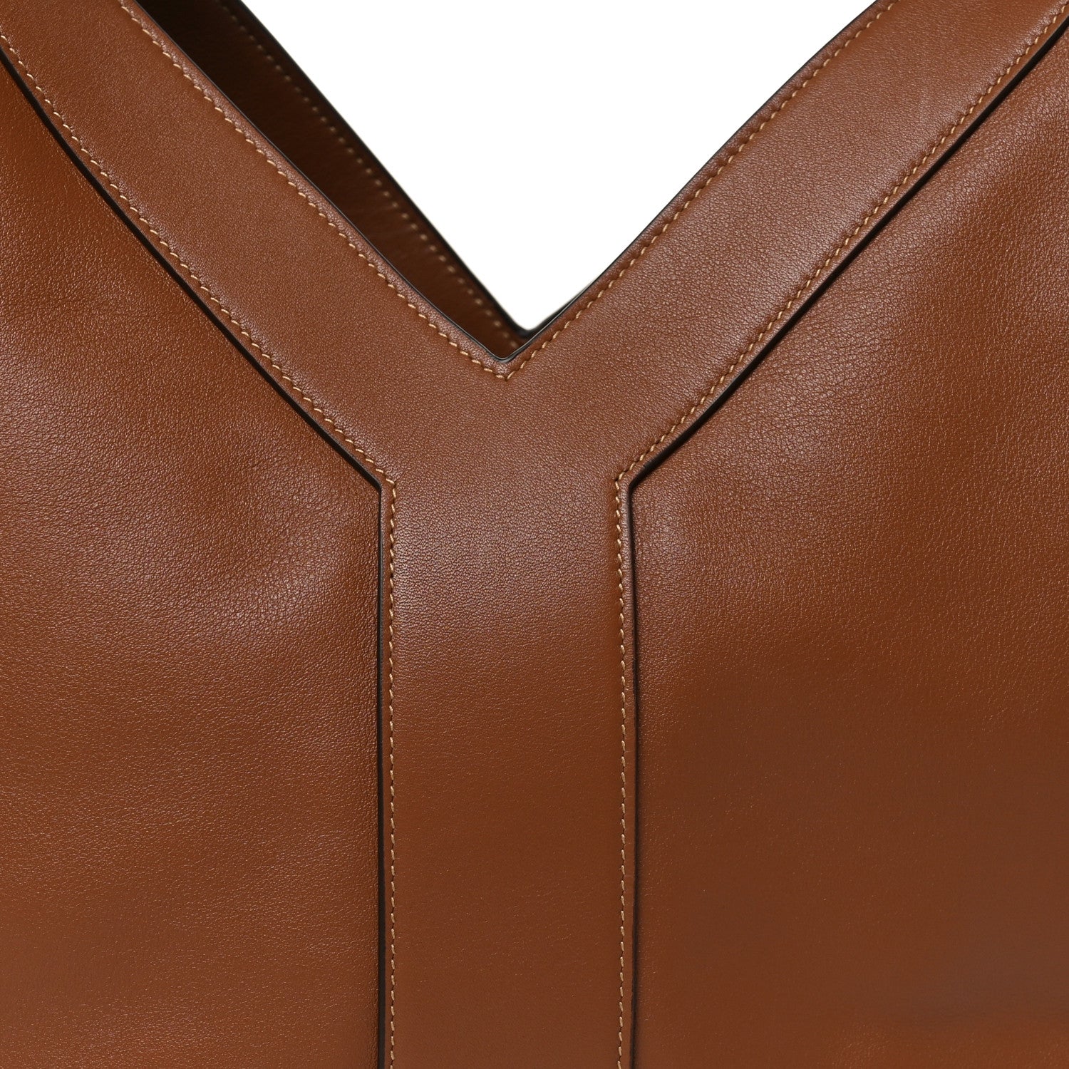 Saint Laurent Santorini Lux Calfskin Y Drawstring Tote Brick 8 of 10