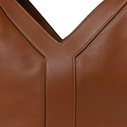 Saint Laurent Santorini Lux Calfskin Y Drawstring Tote Brick 8 of 10